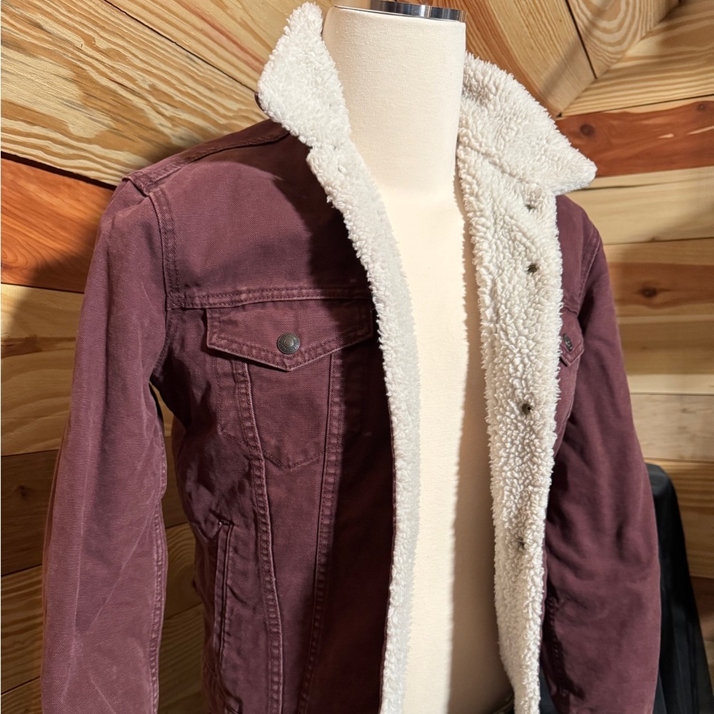 Levi's NEW Burgundy Sherpa Jacket